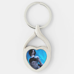 Blue Toxin metal keychain