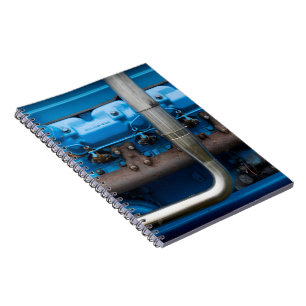 Blue Tractor Motor Notebook