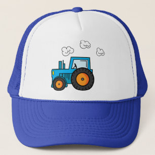 Blue Tractor Trucker Hat