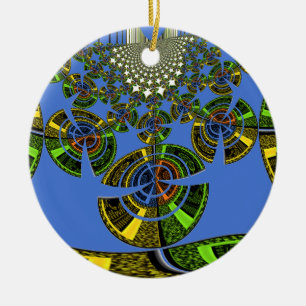 Blue tradition ceramic ornament