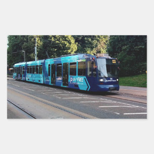 Blue tram sticker