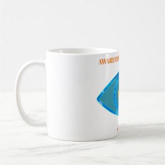 Blue - transparent coffee mug