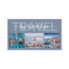 Blue Travel Agent Consultant Photo Collage