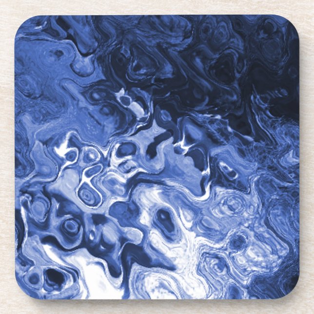 Blue Tree Abstract Coaster (Front)