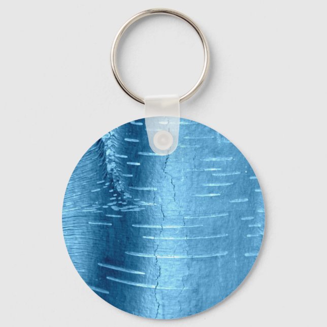 Blue Tree Bark Keychain (Front)
