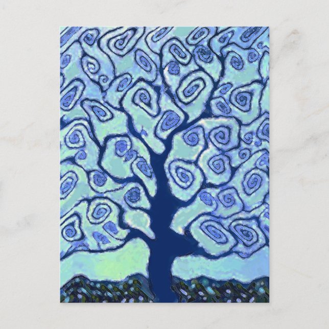 Blue Tree Postcard (Front)