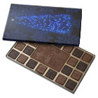 Blue Tree & Subliminal Snow Flakes Decorative Box
