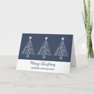 Blue Trees Nephew and his Wife Christmas Card