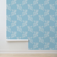 Blue Trellis Botanical pattern