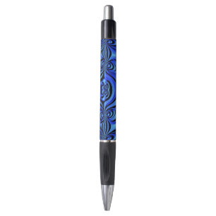 Blue trendy cool art pen
