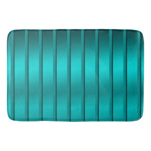blue trendy sower bath mat