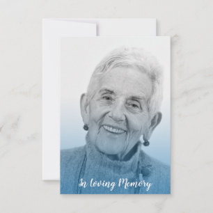 Blue Trendy Transparency Effect Funeral Dear Ones