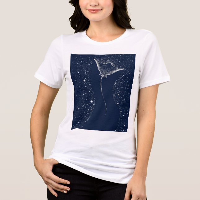 blue  Tri-Blend shirt (Front)
