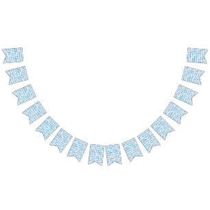 blue triangle pattern background bunting flags