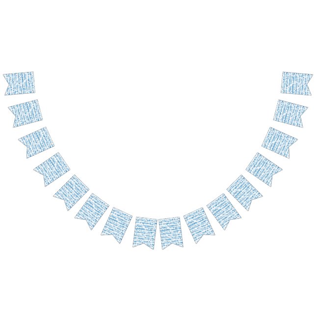 Blue Triangle Pattern Bunting Flags – Modern Decor (All)
