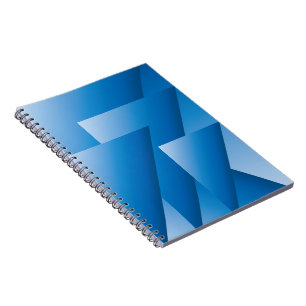 Blue triangles notebook