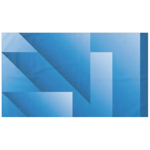 Blue triangles tablecloth