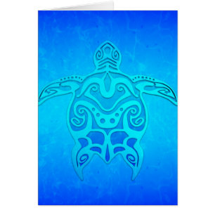 Blue Tribal Turtle