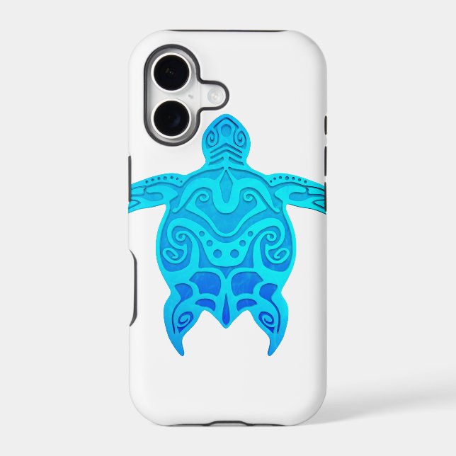 Blue Tribal Turtle (Back)