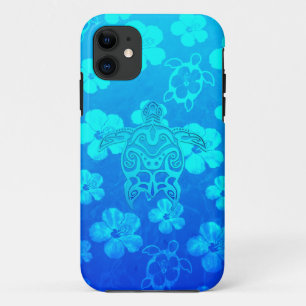 Blue Tribal Turtle iPhone 11 Case