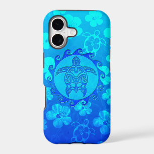 Blue Tribal Turtle Sun