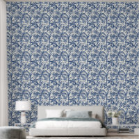 Blue Tropical Palm Trees Boho