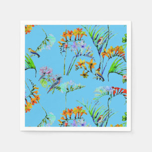 Blue Tropical Paradise  Napkin