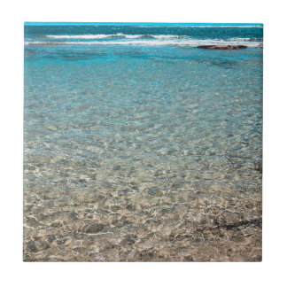 Blue Tropical Sea Beach Tile