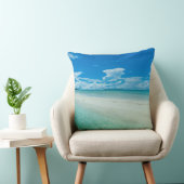 Blue tropical seascape, Palau Throw Pillow (Chair)