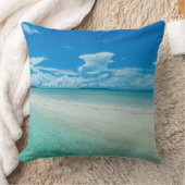 Blue tropical seascape, Palau Throw Pillow (Blanket)