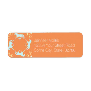 Blue Trotting Horses and Bits Pattern