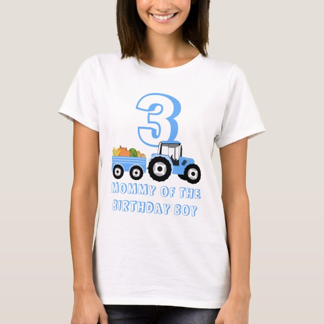 Blue Truck Farm Produce Mom Dad T-Shirt (Front)