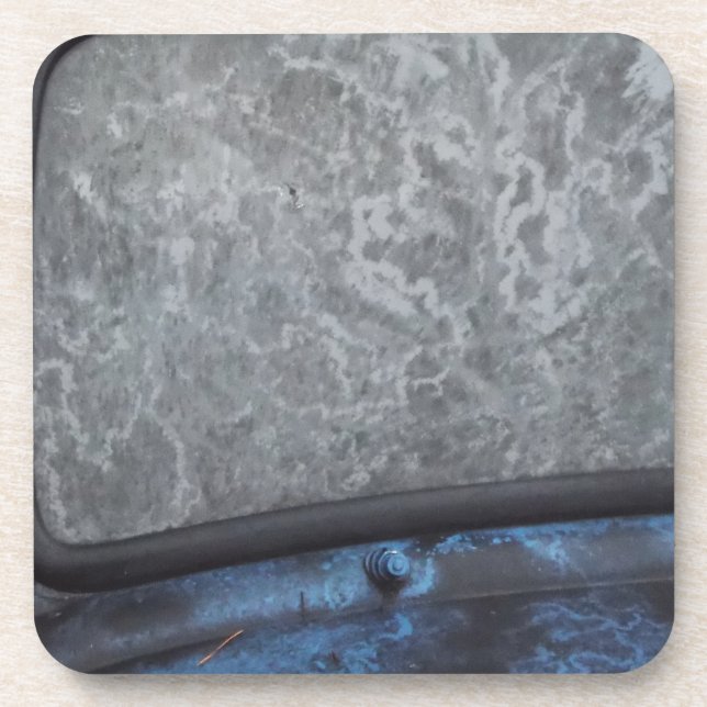 Blue Truck fosted window Coaster (Front)