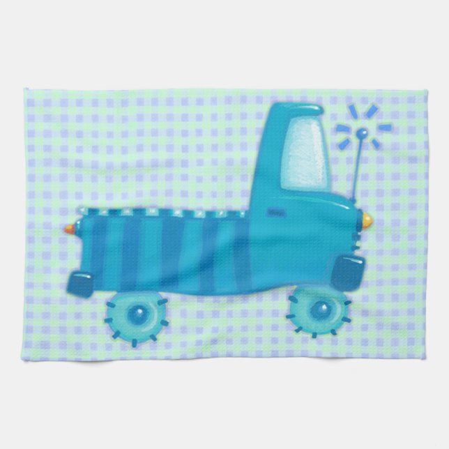 Blue Truck Kitchen Towel (Horizontal)