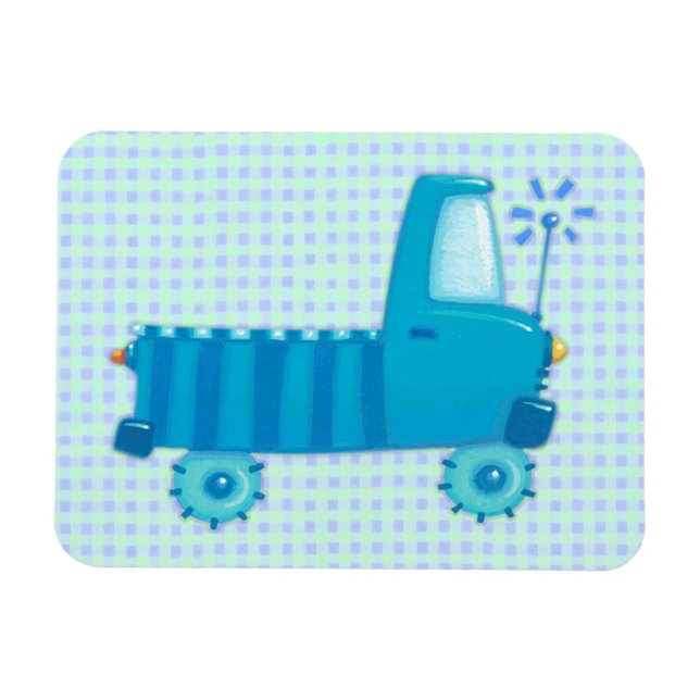 Blue Truck Magnet (Horizontal)