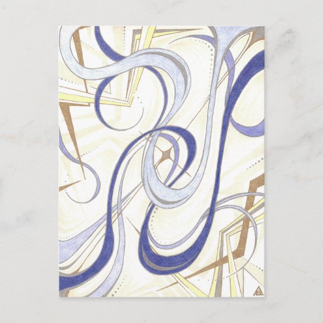 Blue Truth | Customizable Postcard (Front)