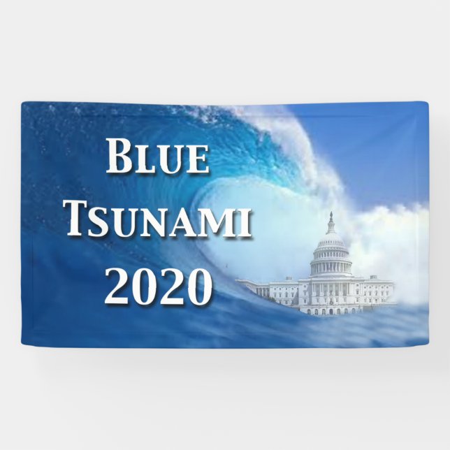 Blue Tsunami Election 2020 Banner (Horizontal)