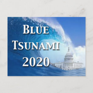Blue Tsunami Election 2020 Postcard
