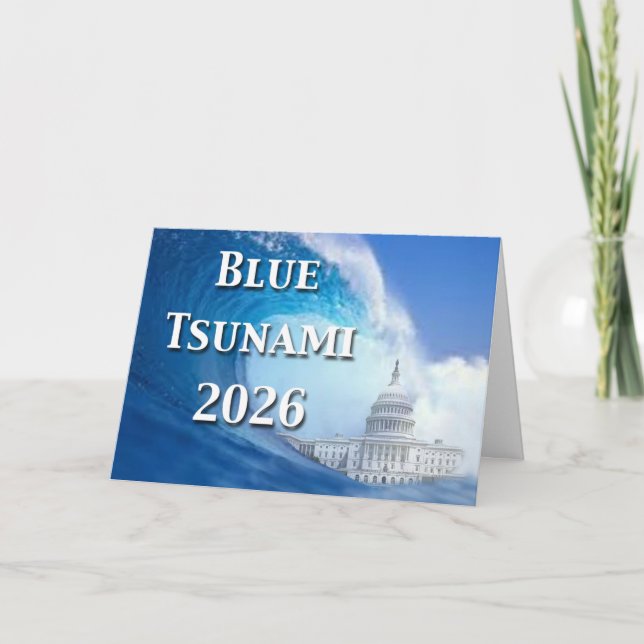Blue Tsunami Election 2026 Card (Front)
