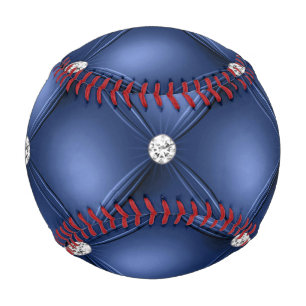 Blue Tufted Small Square Decorative Pattern Baseball
