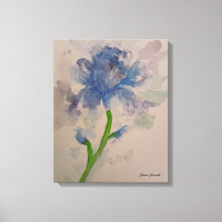 Blue tuips canvas print