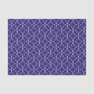 Blue tulip flower graphic pattern  tissue paper