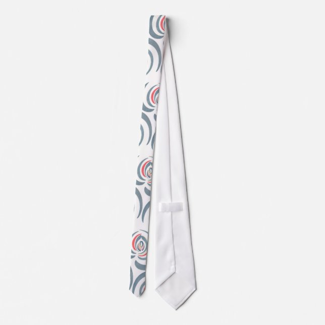 Blue tulip tie (Back)