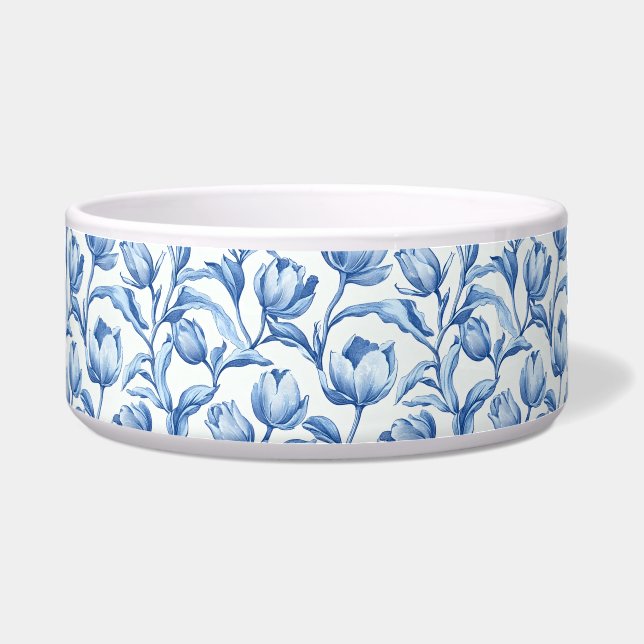 Blue Tulip vintage floral pattern (Front)