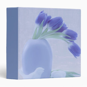 Blue Tulips Still Life Binder