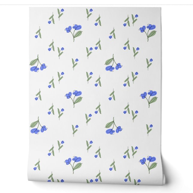 Blue Tulips Wallpaper (Unrolling)