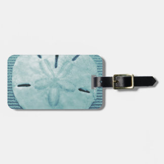 Blue Turq Sand Dollar Luggage Tag