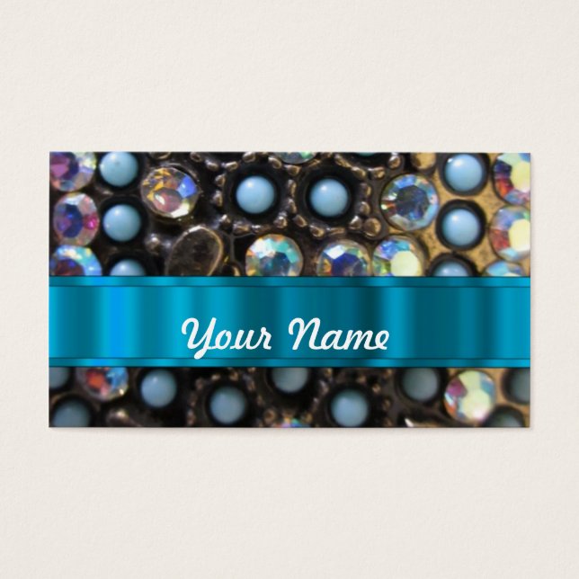 Blue turquoise beaded (Front)