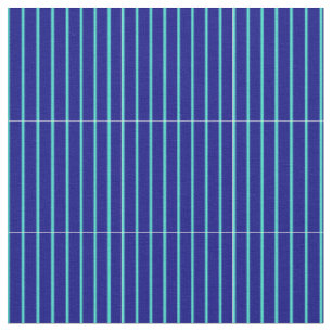 Blue & Turquoise Coloured Pattern of Stripes Fabric