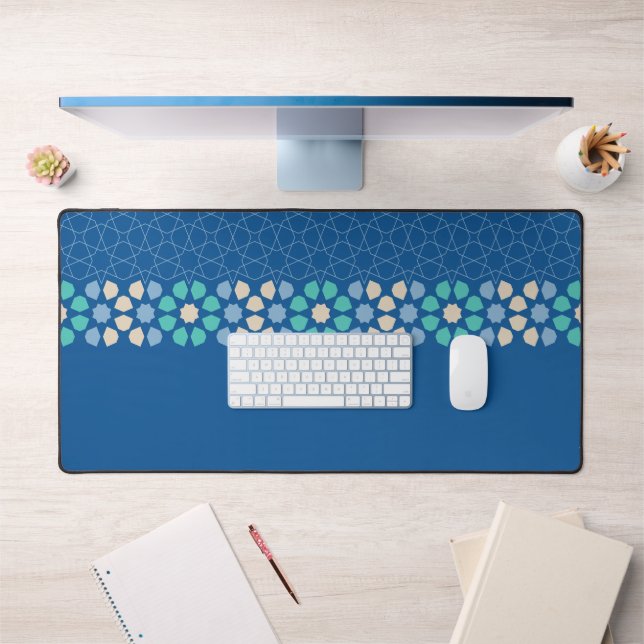 Blue Turquoise Tranquillity Desk Mat (Office 1)